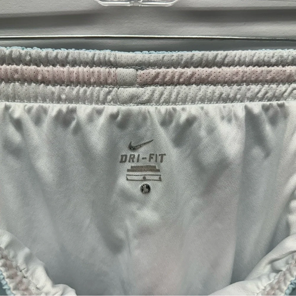 Nike Blue Athletic Shorts with drawstring, key pockets, & mesh underwear, Sz L - Picture 12 of 12
